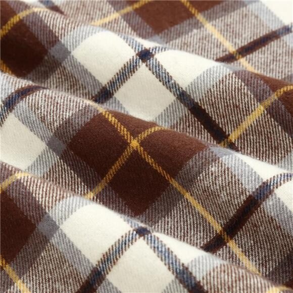 Plaid Skirt for Womens High Waist Aline Pleated Midi Skirts - Picture 6 of 6